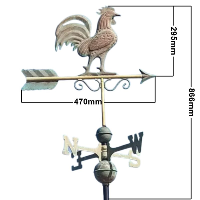 Copper jumping horse (Large) measurements