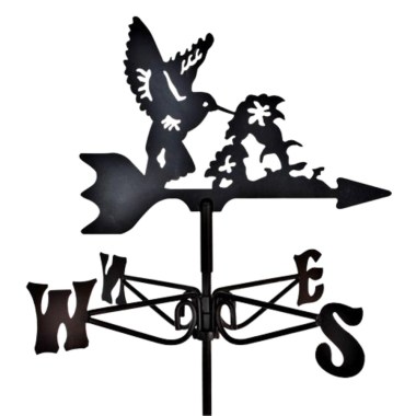 hummingbird mini steel weathervane sky