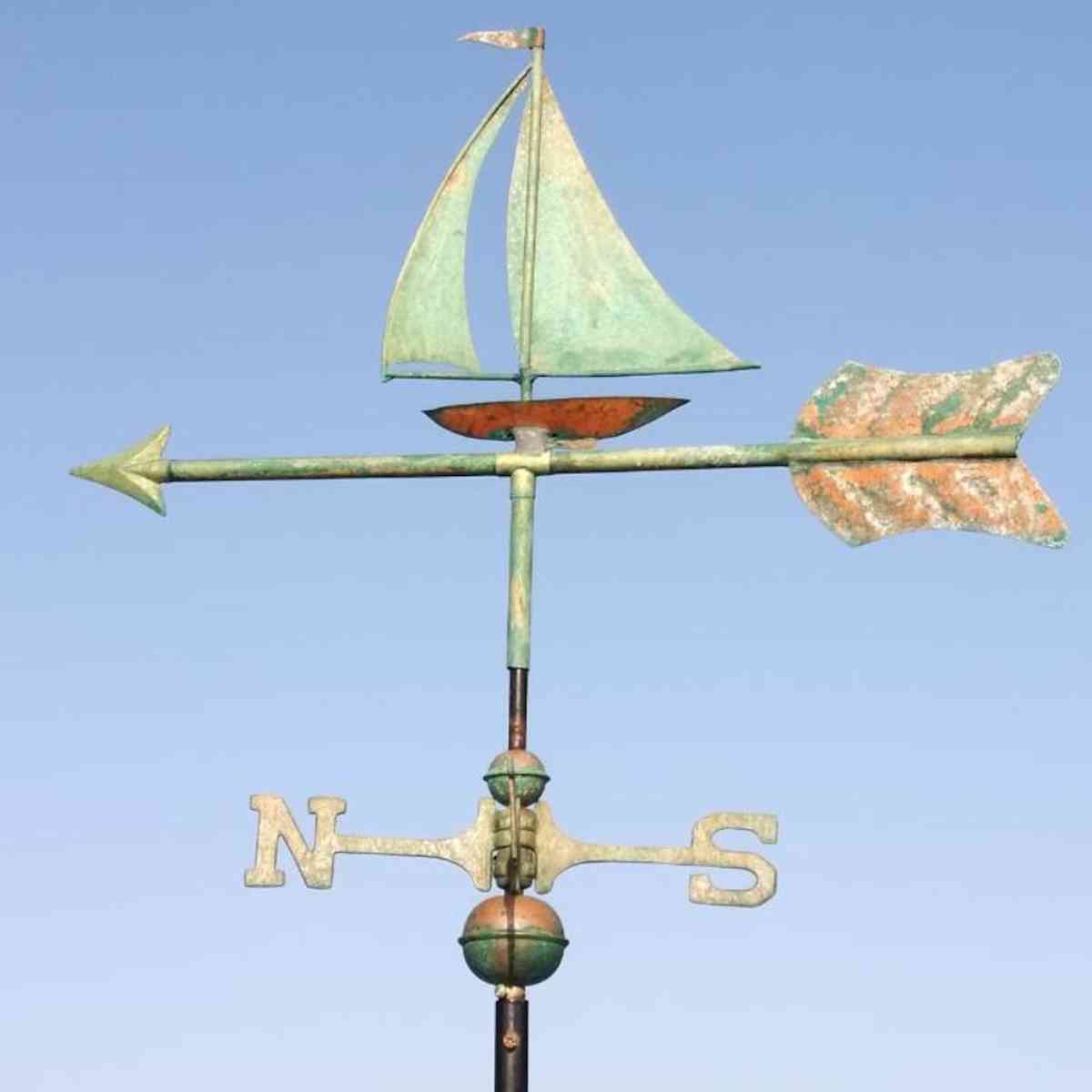 sailboat_copper_verdigris_weathervane